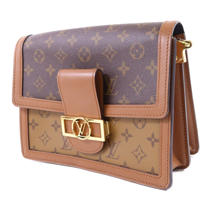 LOUIS VUITTON Monogram Reverse Dauphine MM金扣肩背袋-2