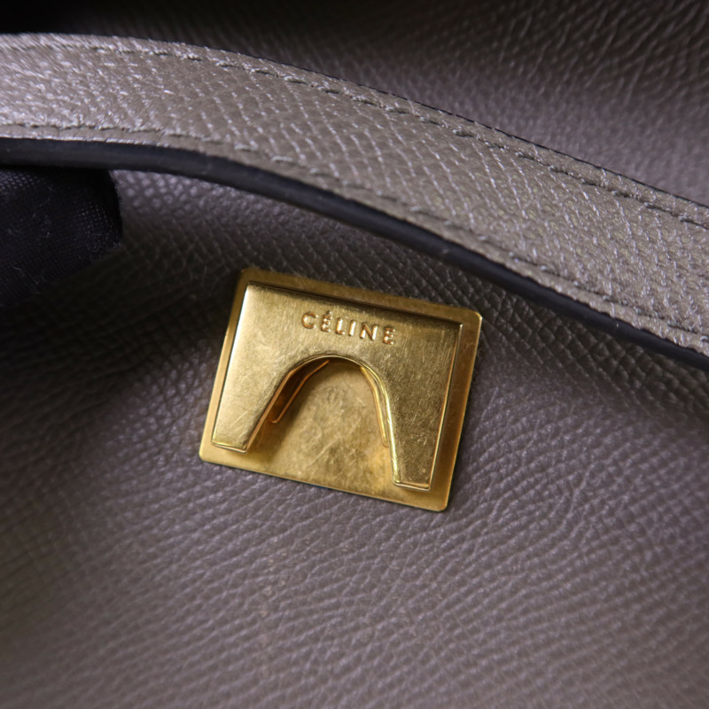 CELINE 牛皮皮革Micro Belt Bag金扣手挽肩背兩用袋-11