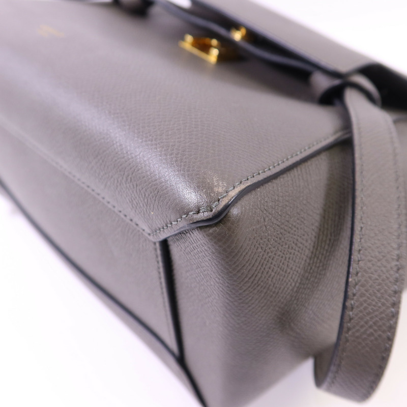 CELINE 牛皮皮革Micro Belt Bag金扣手挽肩背兩用袋-12