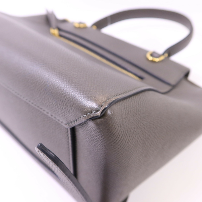 CELINE 牛皮皮革Micro Belt Bag金扣手挽肩背兩用袋-14