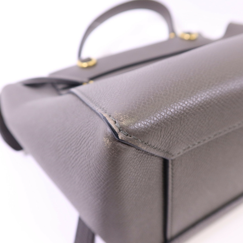 CELINE 牛皮皮革Micro Belt Bag金扣手挽肩背兩用袋-15