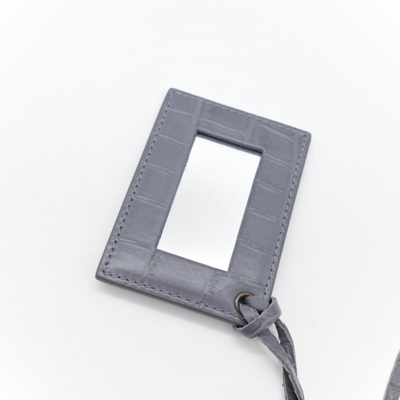 🌟超級新🌟【CP 精選🌟小編推薦】Balenciaga 巴黎世家 Calfskin Crocodile 藍灰色 牛皮 鱷魚壓紋 經典 機車包 Classic 手提包 斜背包-11