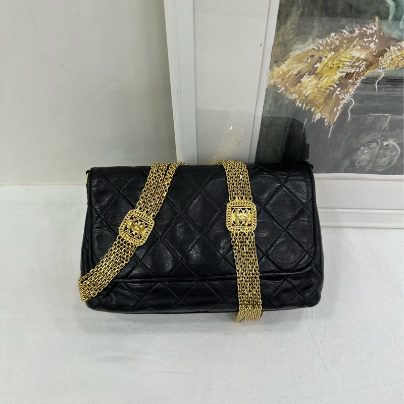 Chanel vintage 尤靖茹同款方牌多鏈條 稀有款，市面很少。-0