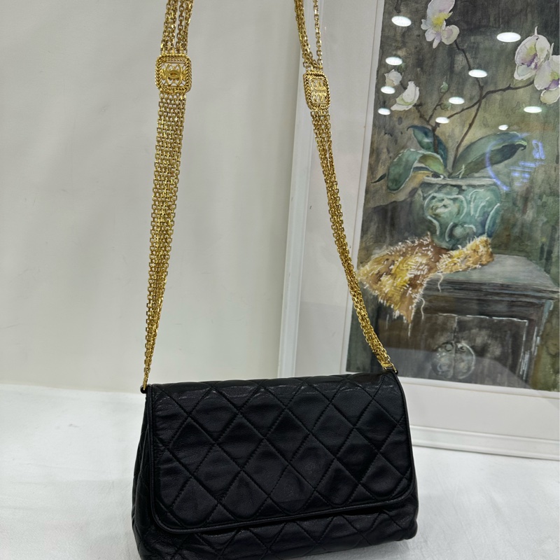 Chanel vintage 尤靖茹同款方牌多鏈條 稀有款，市面很少。-8