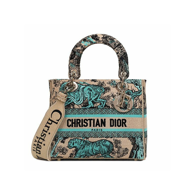 DIOR Aquamarina Riviera Lady D-Lite 中型包 M0565OEGO 51E-0