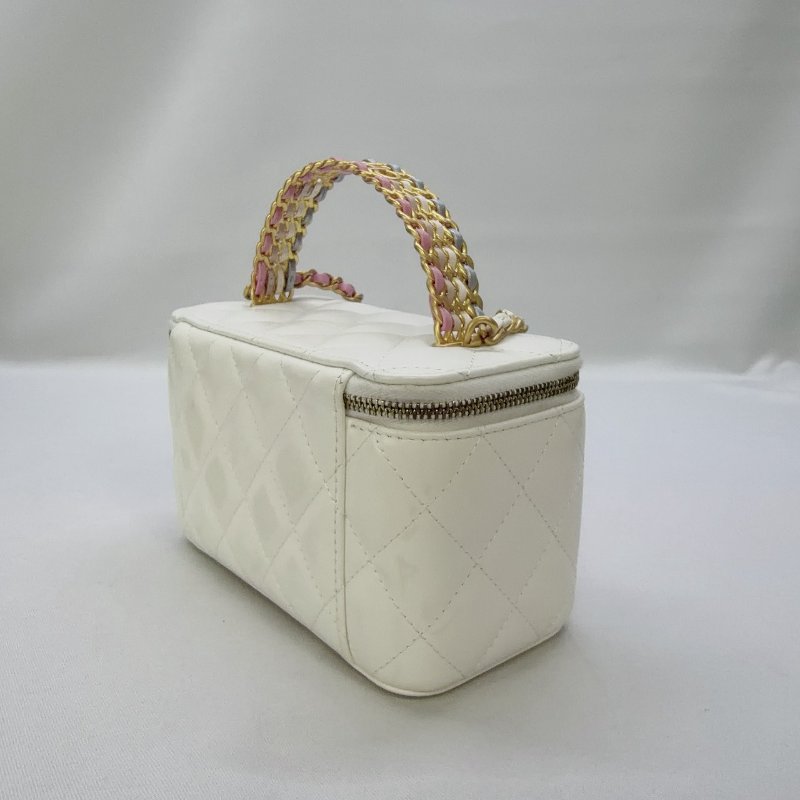 CHANEL 小羊皮手提鏈帶盒子包-5