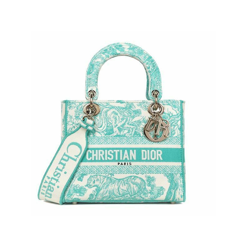 DIOR Aquamarina Riviera Lady D-Lite 中型包 M0565OTDT 51E-0