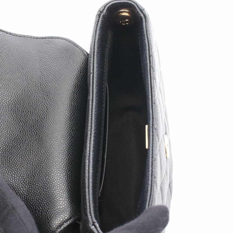 香奈兒 (CHANEL) Matelasse 迷你斜背包，粒面小牛皮材質，黑色，女士款，AS3867-2