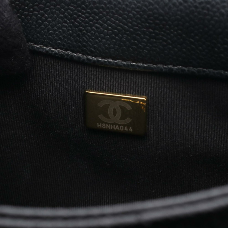 香奈兒 (CHANEL) Matelasse 迷你斜背包，粒面小牛皮材質，黑色，女士款，AS3867-4