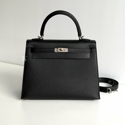 全新🖤全配有購證🙌🏻 天菜等級😍 Hermès 愛馬仕 Kelly 25 黑色鴛鴦釦