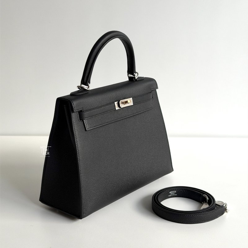 全新🖤全配有購證🙌🏻 天菜等級😍 Hermès 愛馬仕 Kelly 25 黑色鴛鴦釦-1