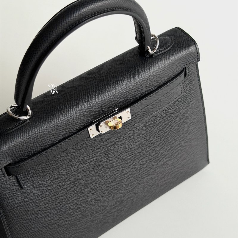 全新🖤全配有購證🙌🏻 天菜等級😍 Hermès 愛馬仕 Kelly 25 黑色鴛鴦釦-2