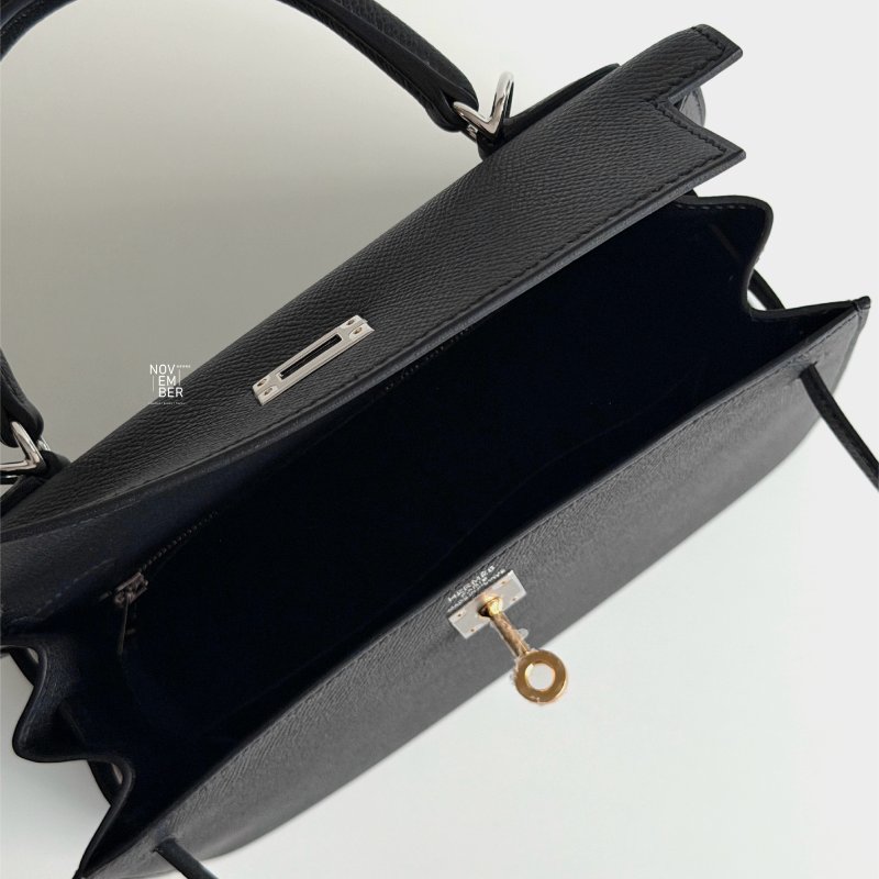 全新🖤全配有購證🙌🏻 天菜等級😍 Hermès 愛馬仕 Kelly 25 黑色鴛鴦釦-5