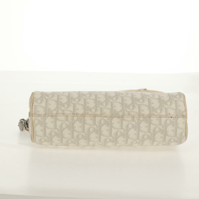 【日本直送】Christian Dior Trotter Romantic 單肩包 PVC 白色銀色 正品 155320V-4