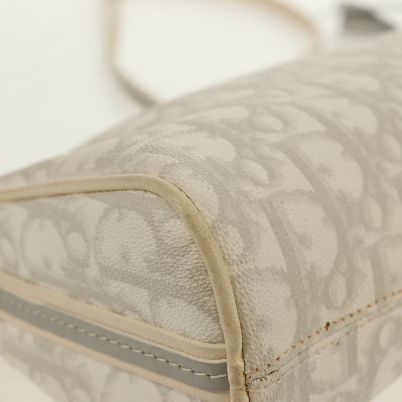 【日本直送】Christian Dior Trotter Romantic 單肩包 PVC 白色銀色 正品 155320V-18