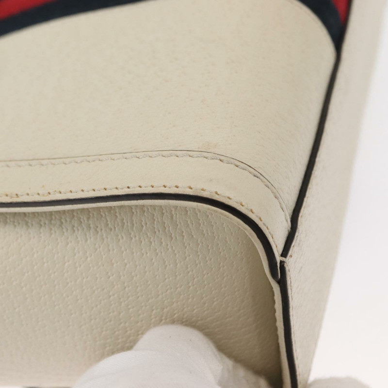 【日本直送】GUCCI Sherry Line Ophidia 手提包 皮革 兩用 白色 金色 547551 正品 156169-9