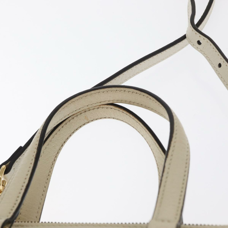 【日本直送】GUCCI Sherry Line Ophidia 手提包 皮革 兩用 白色 金色 547551 正品 156169-13
