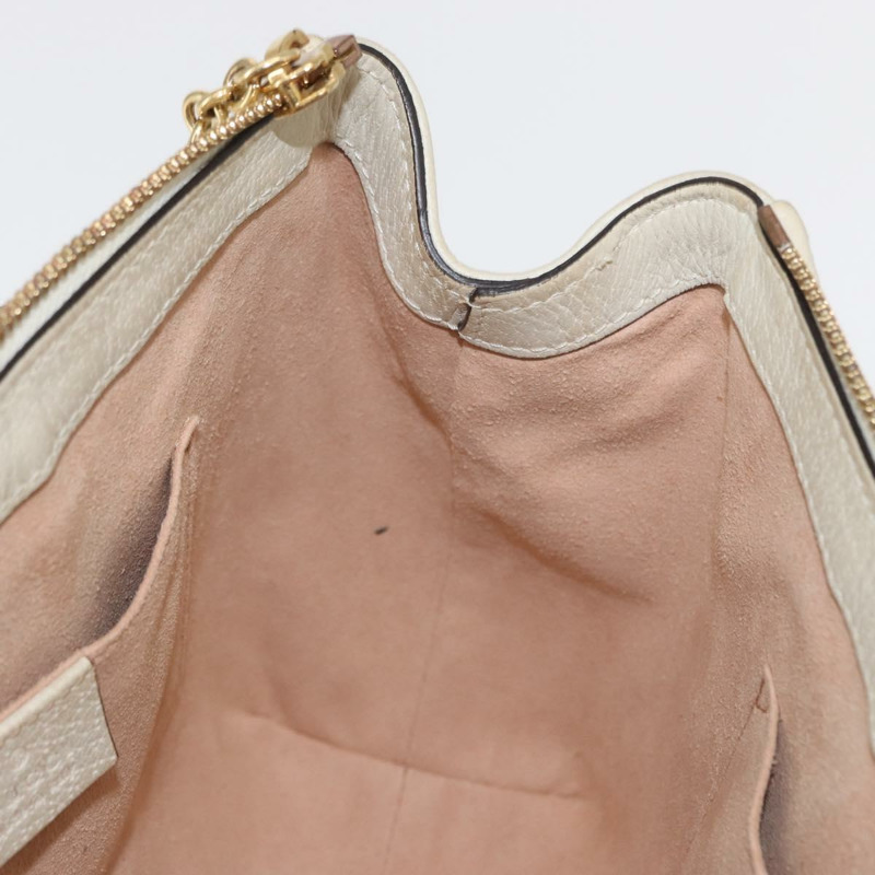 【日本直送】GUCCI Sherry Line Ophidia 手提包 皮革 兩用 白色 金色 547551 正品 156169-21