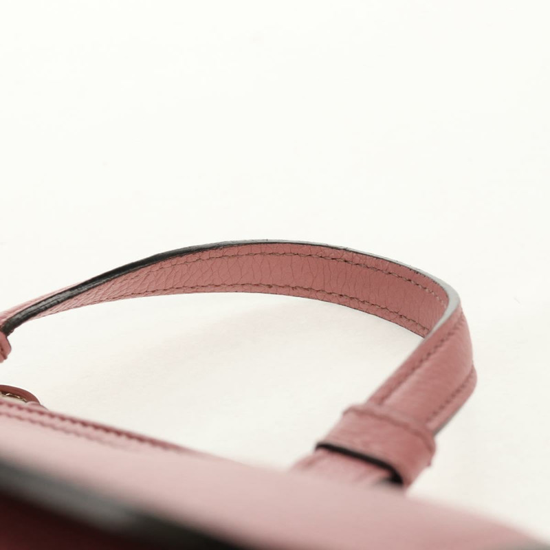 【日本直送】GUCCI Daily Bamboo 皮革雙肩包 粉紅色/銀色 370831 527066 正品 153704V-13