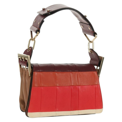 Chloe 手提包 皮革 多色 金色 正品 BA8653V