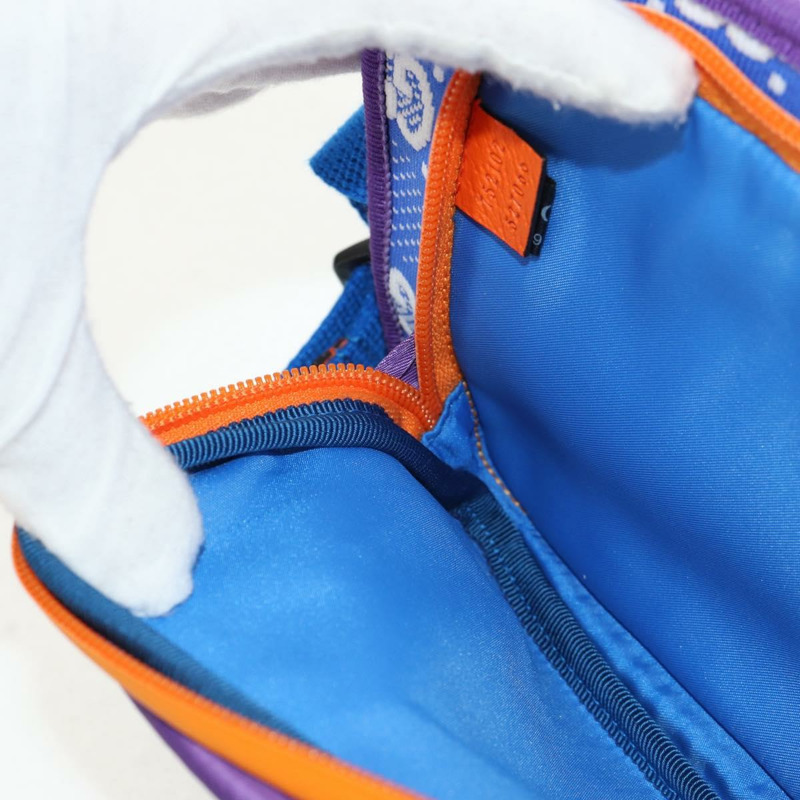 【日本直送】GUCCI 尼龍腰包 藍色 銀色 752102 正品 BA8729V-26