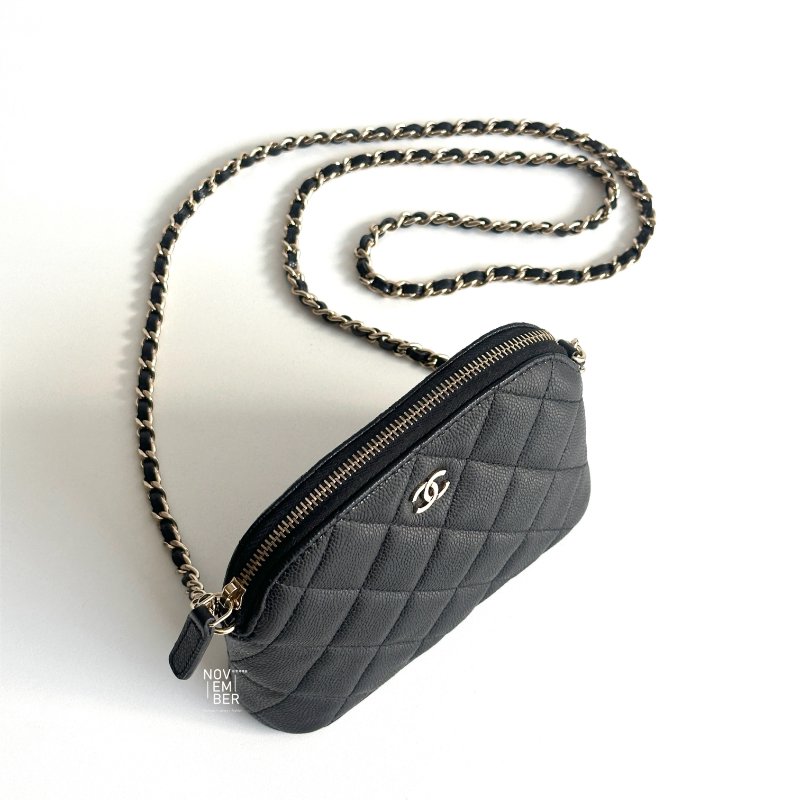 99新🆕 Chanel 香奈兒 24S 貝殼包黑金迷你-4