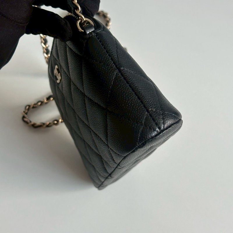 99新🆕 Chanel 香奈兒 24S 貝殼包黑金迷你-13