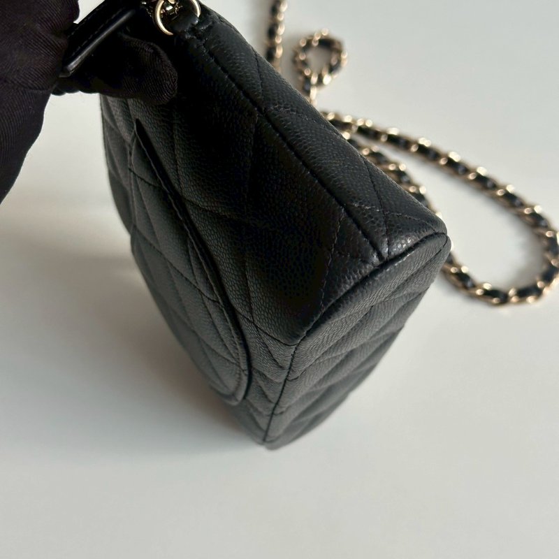 99新🆕 Chanel 香奈兒 24S 貝殼包黑金迷你-15