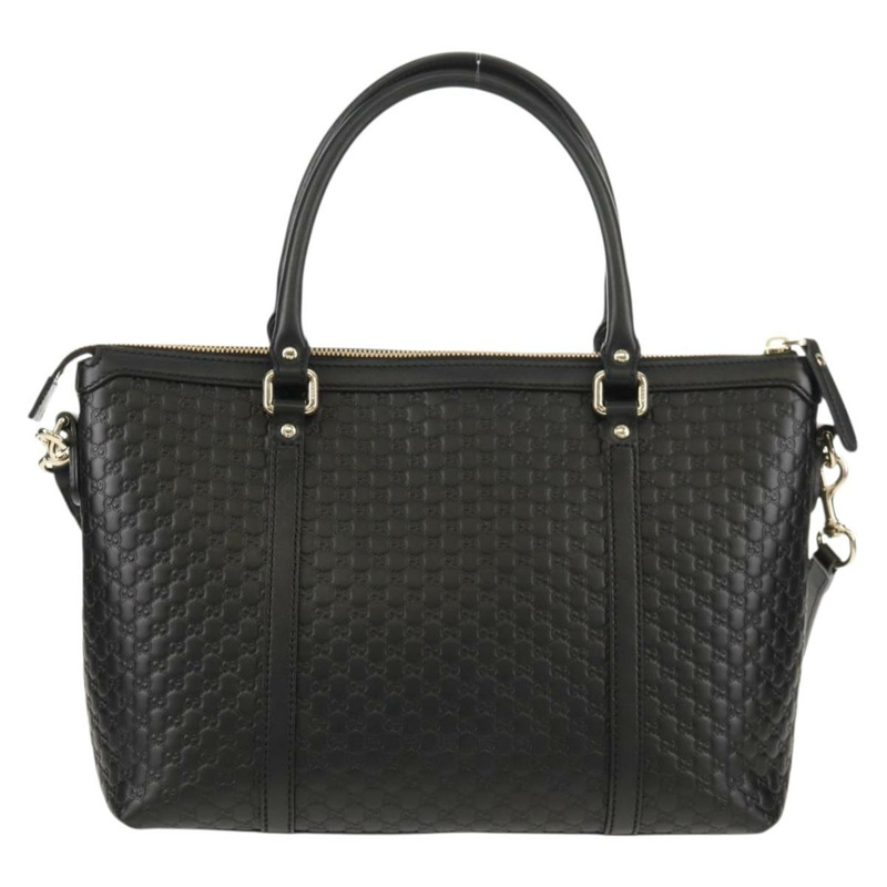 【日本直送】GUCCI Micro GG 帆布托特包 Outlet 兩用 黑色金色 449656 正品 153748SAM-1