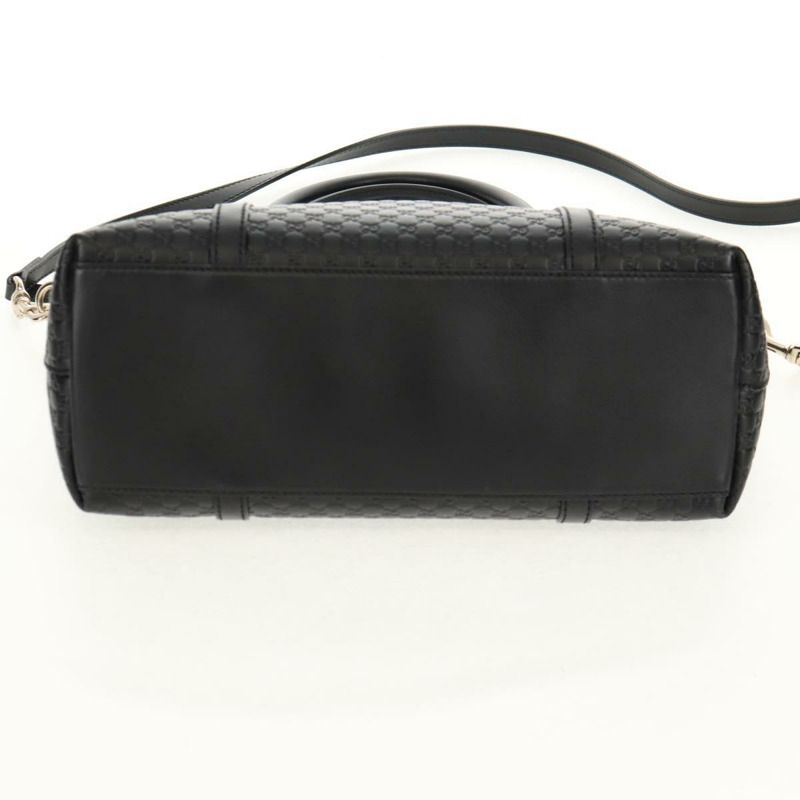 【日本直送】GUCCI Micro GG 帆布托特包 Outlet 兩用 黑色金色 449656 正品 153748SAM-4