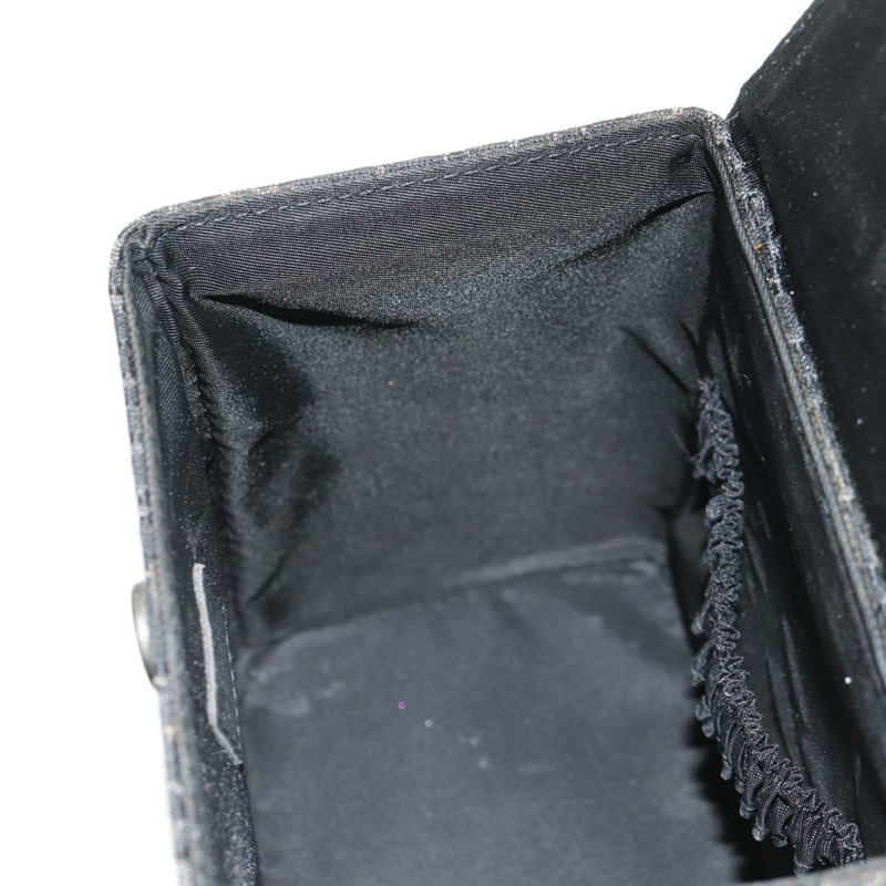 【日本直送】Christian Dior Trotter帆布化妝包 黑色銀色 正品 153737V-20