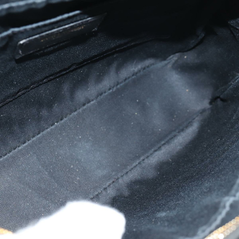 【日本直送】SAINT LAURENT 羊皮單肩包 黑色 金色 正品 153740SAM-8