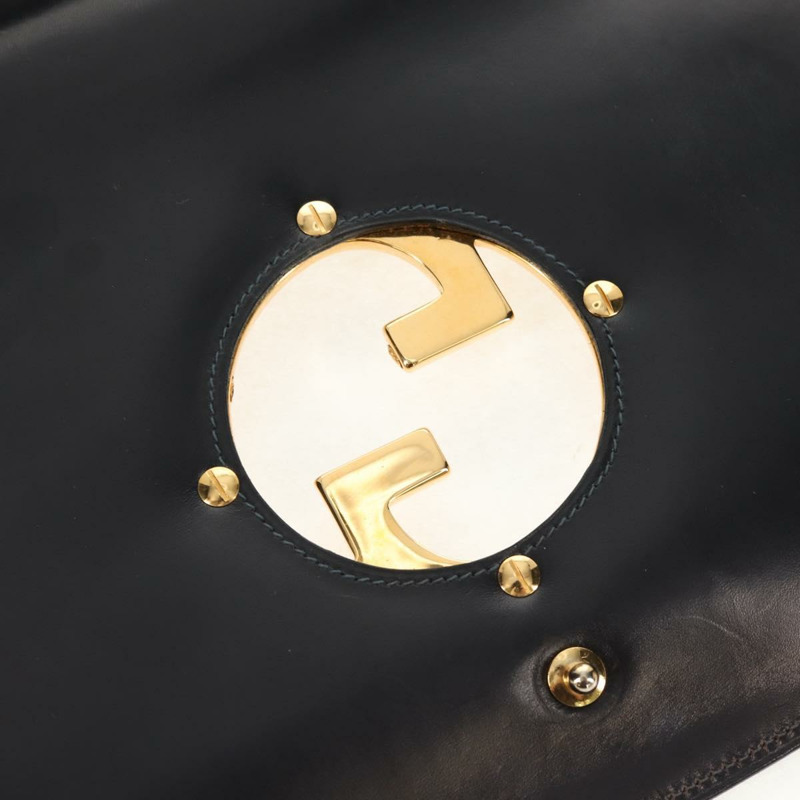【日本直送】GUCCI GG 互扣式 Supreme 單肩包 PVC 海軍藍 金色 正品 155554V-19