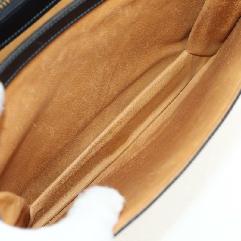 【日本直送】GUCCI GG 互扣式 Supreme 單肩包 PVC 海軍藍 金色 正品 155554V-21