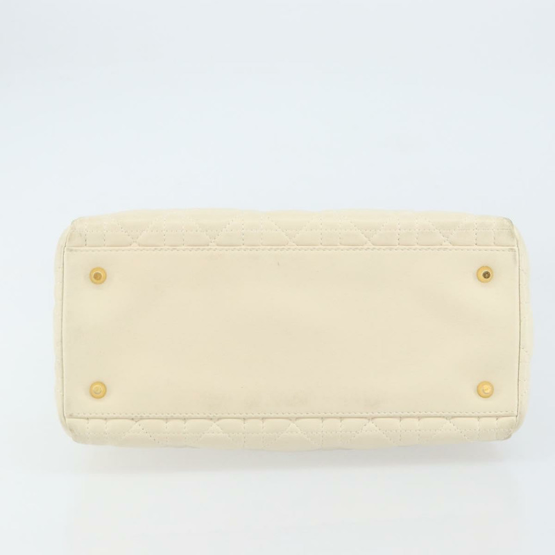 【日本直送】Christian Dior Canage 手袋 羊皮 白色 金色 正品 yk20018-4