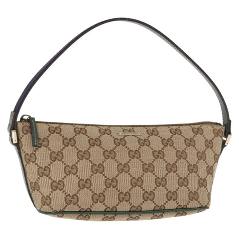 GUCCI GG帆布雪莉系列手提包 米色/金色 141809 正品 am10067V