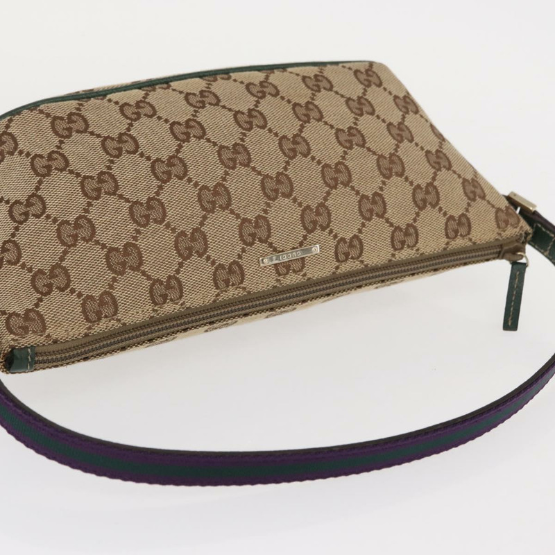 【日本直送】GUCCI GG帆布雪莉系列手提包 米色/金色 141809 正品 am10067V-6