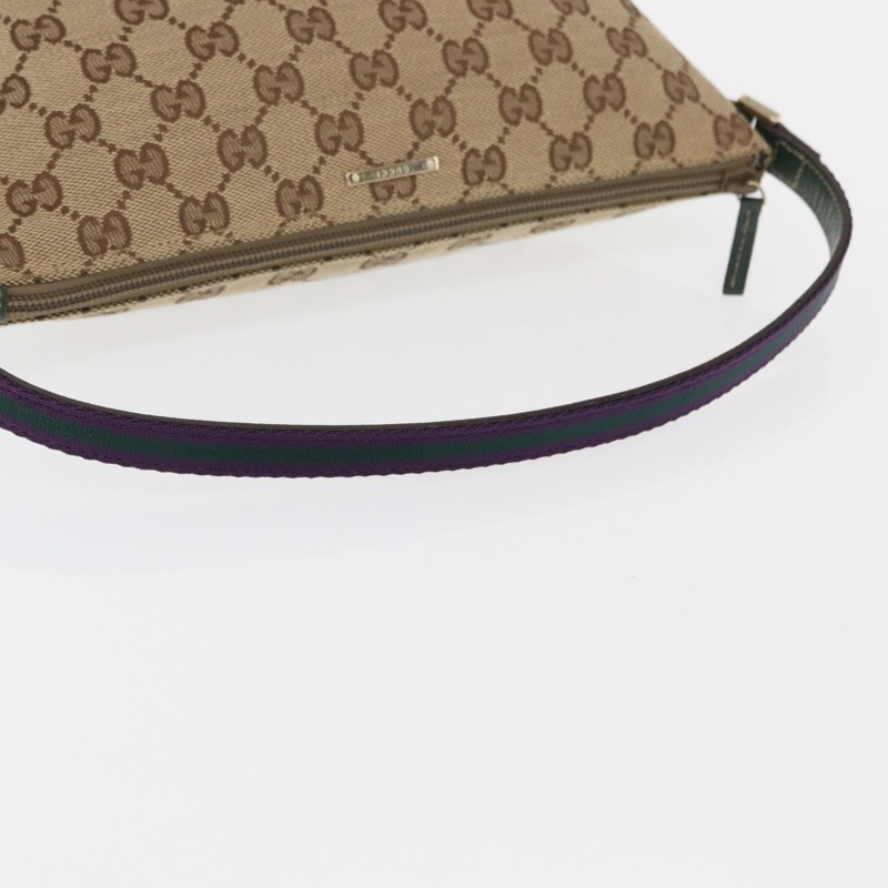 【日本直送】GUCCI GG帆布雪莉系列手提包 米色/金色 141809 正品 am10067V-7