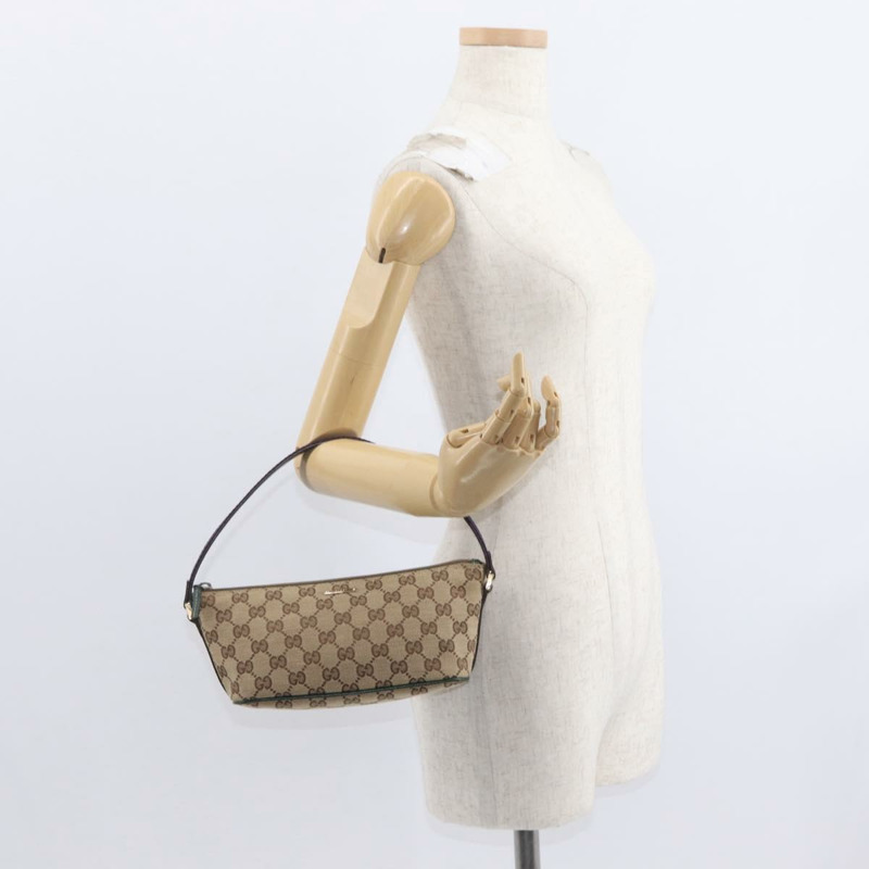 【日本直送】GUCCI GG帆布雪莉系列手提包 米色/金色 141809 正品 am10067V-22