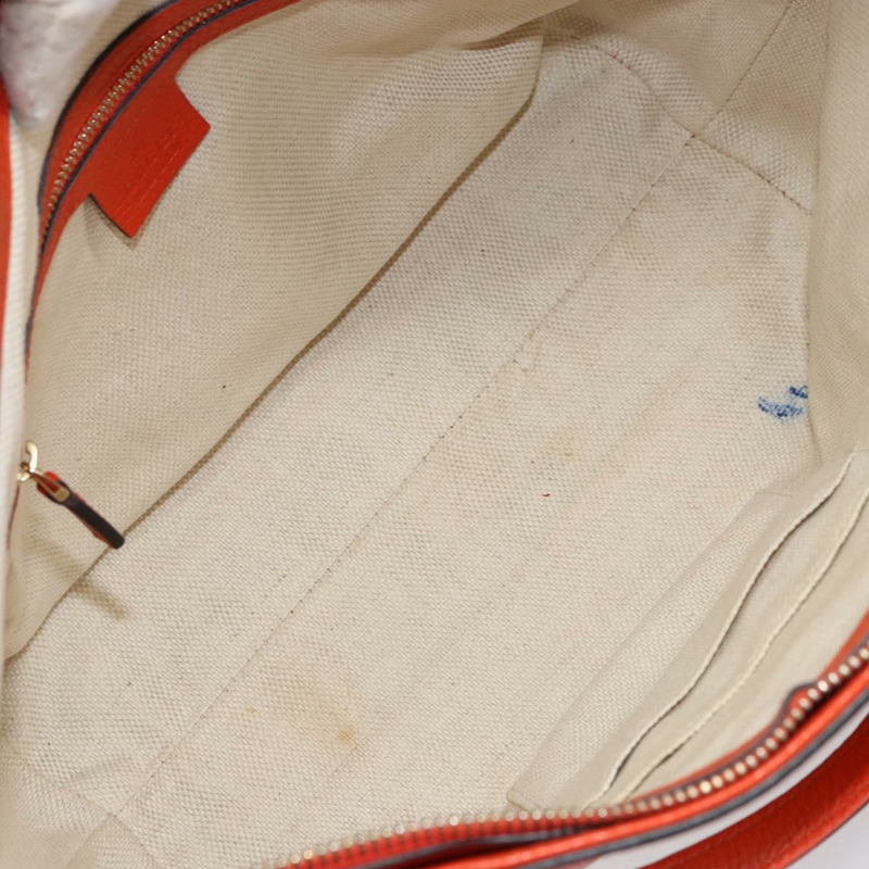 【日本直送】GUCCI Soho 手提包 皮革 兩用 橙色/金色 369176 正品 am10017V-10