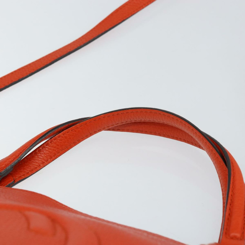 【日本直送】GUCCI Soho 手提包 皮革 兩用 橙色/金色 369176 正品 am10017V-13