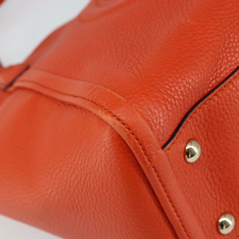 【日本直送】GUCCI Soho 手提包 皮革 兩用 橙色/金色 369176 正品 am10017V-14