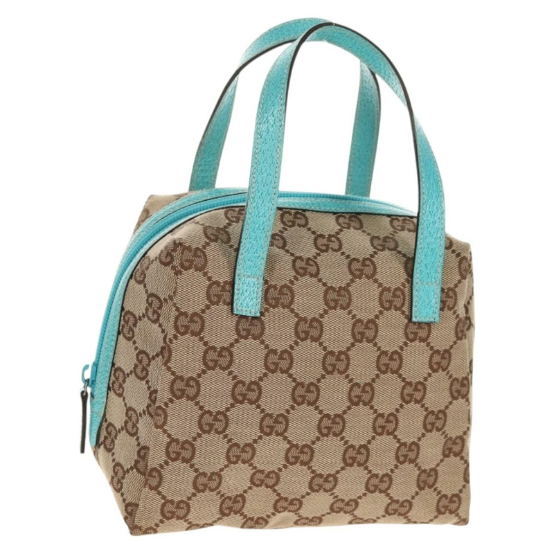 【日本直送】GUCCI GG帆布手提包 米色 124542 正品 yk19640V-0