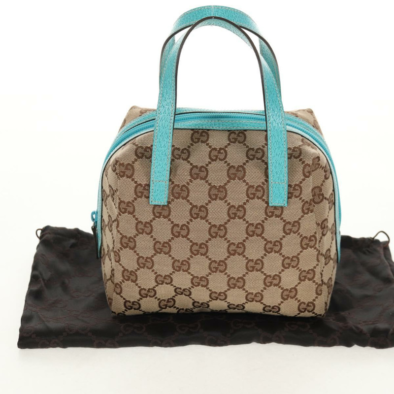 【日本直送】GUCCI GG帆布手提包 米色 124542 正品 yk19640V-11