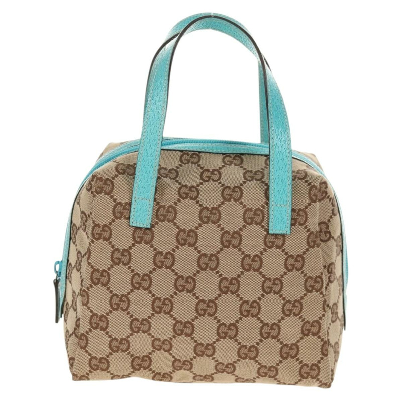 【日本直送】GUCCI GG帆布手提包 米色 124542 正品 yk19640V-12