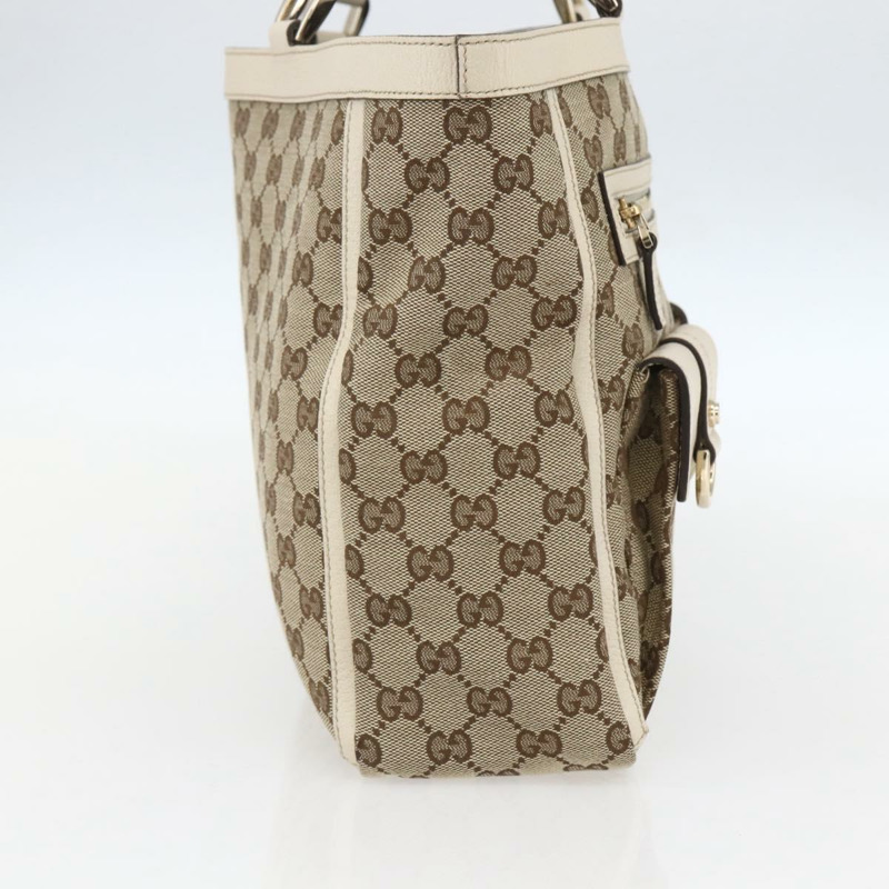 【日本直送】GUCCI GG帆布Abbey托特包 米色 金色 146247 正品 yk19639V-2