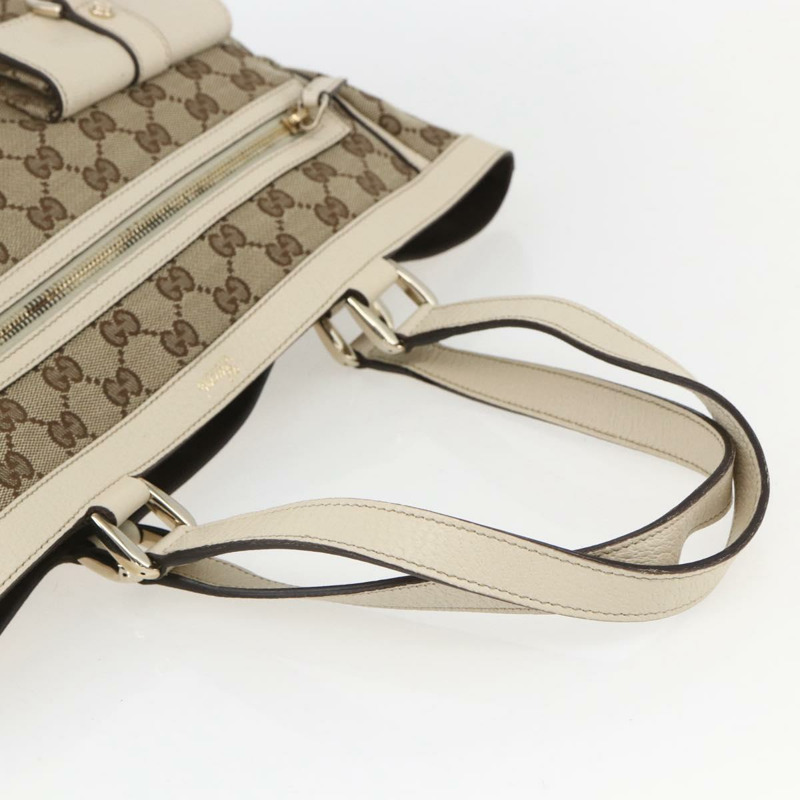 【日本直送】GUCCI GG帆布Abbey托特包 米色 金色 146247 正品 yk19639V-6