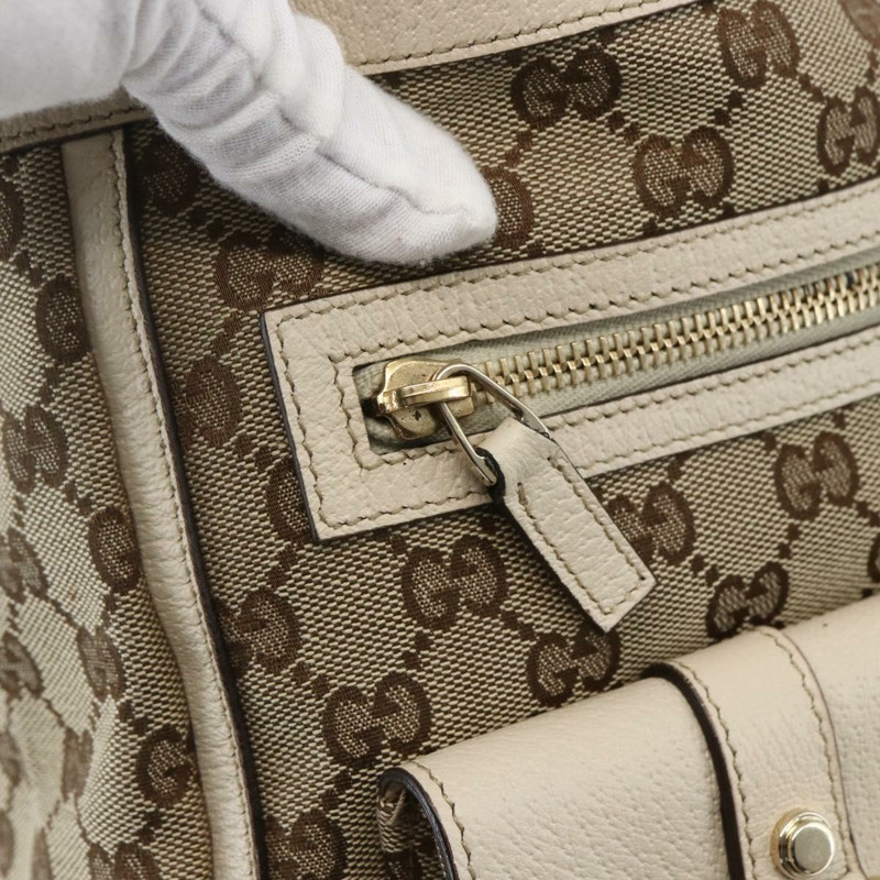 【日本直送】GUCCI GG帆布Abbey托特包 米色 金色 146247 正品 yk19639V-16