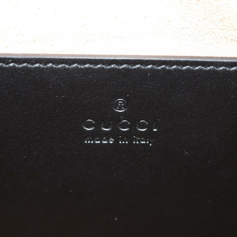 【日本直送】GUCCI GG Marmont 鏈條肩背包，黑色皮革，金色，貨號 447632，正品 am9985M-19
