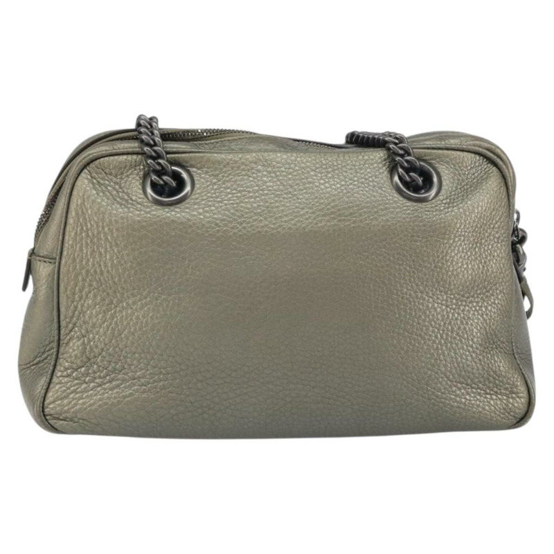 【日本直送】GUCCI 鏈條單肩包 皮革 金色 308983 正品 ka653-1